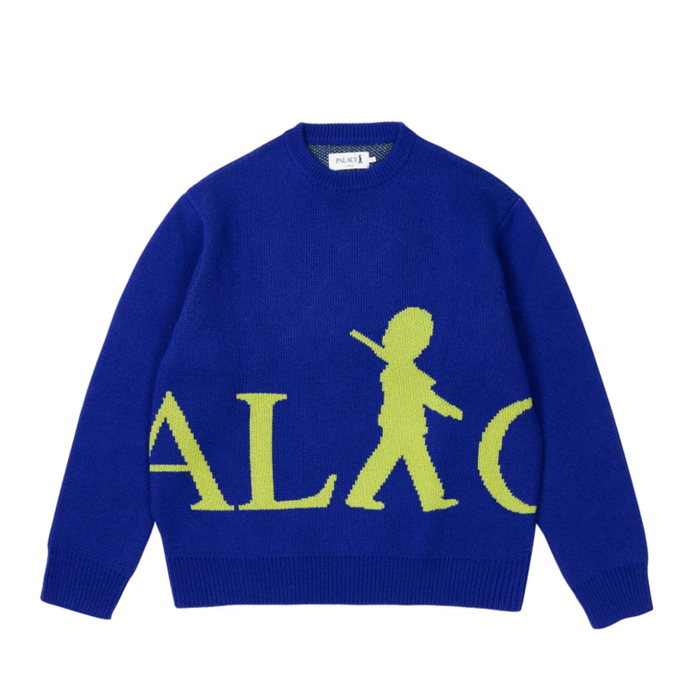 Palace Guard Knit Royal Blue F/W 24 Size Medium